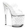 Pleaser - STARDUST802 Mules à talons - Chaussures de pole dance - Transparent Product image